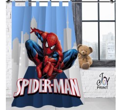 Tenda Personalizzata con fascette Spiderman Dimensioni larghezza 146cm X  altezza 220cm
