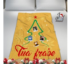 Plaid Natalizio Personalizzato con Foto Il nostro Natale