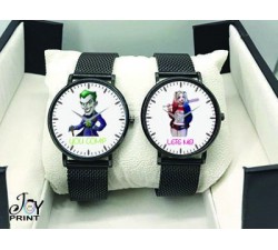 Coppia di orologi Personalizzati Joker&Harley Queen