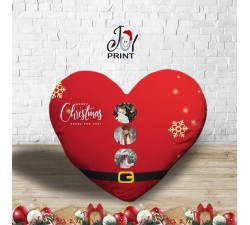 Cuscino Natale cinta personalizzato con foto