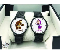 Coppia di orologi Personalizzati Masha&Orso