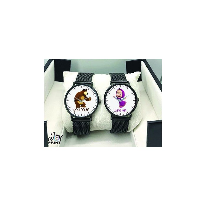 Coppia di orologi Personalizzati Masha&Orso