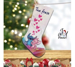 Calza Befana Personalizzata Con Nome Idea Regalo stitch in love