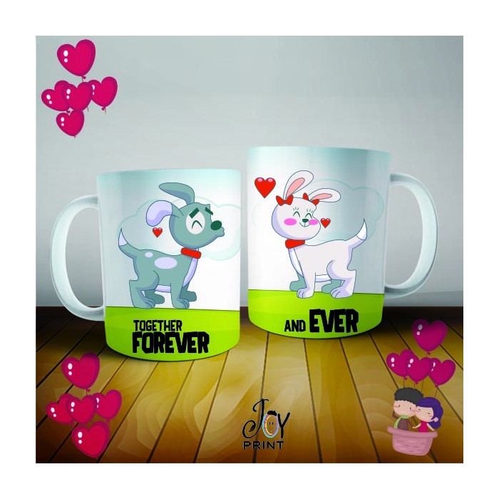 Coppia di Tazze Love Dogs