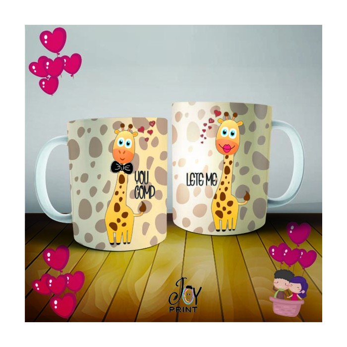 Coppia di Tazze Love Giraff