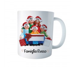 Tazza Personalizzata Natale con nomi Gift Family-idea regalo