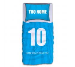 Copripiumino con federa personalizzata tifoso Napoli