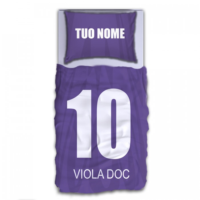 Copripiumino con federa personalizzata tifoso Fiorentino Copripiumino con federa personalizzata tifoso Fiorentino