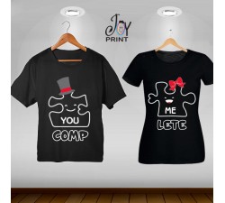 Coppia di t shirt Love Puzzle