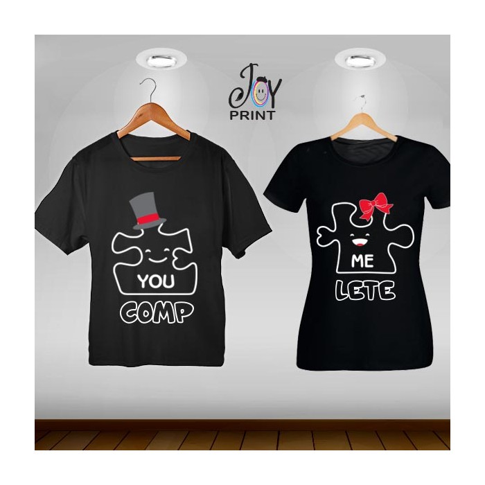 Coppia di t shirt Love Puzzle