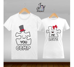 Coppia di t shirt Love Puzzle