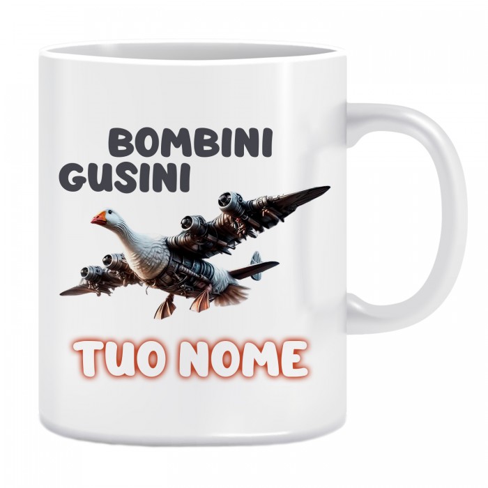 Tazza Personalizzata con nome Bombini Gusini brainrot- idea regalo