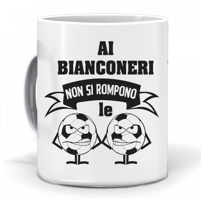 Tazza Tifoso Palloni BiancoNeri - idea regalo