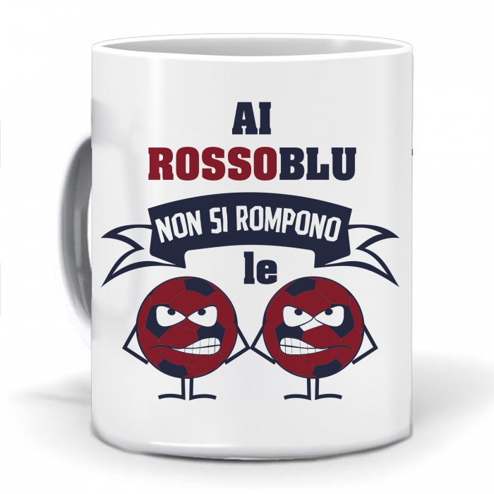 Tazza Tifoso Palloni RossoBlu - idea regalo