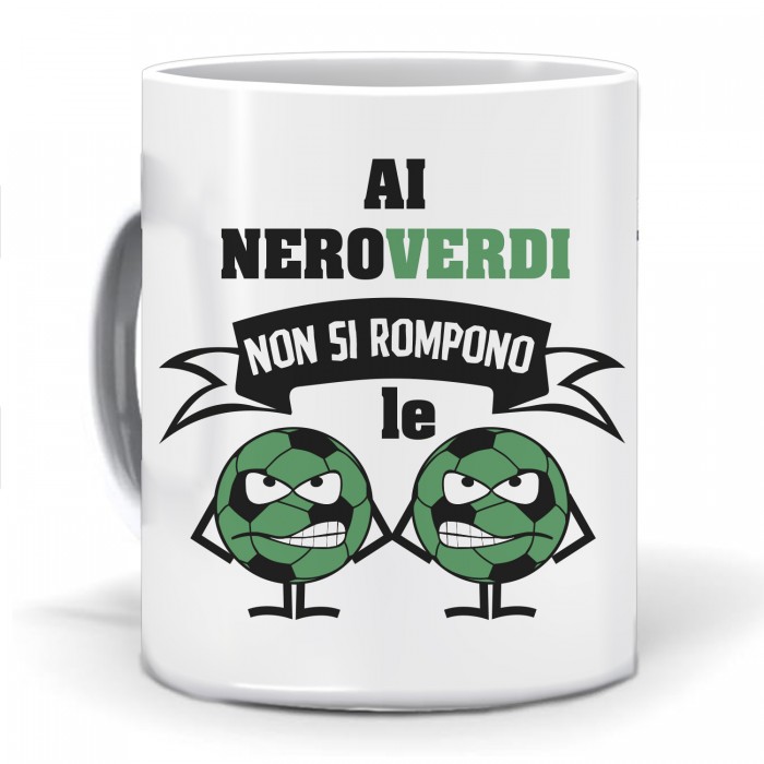 Tazza Tifoso Palloni NeroVerdi - idea regalo