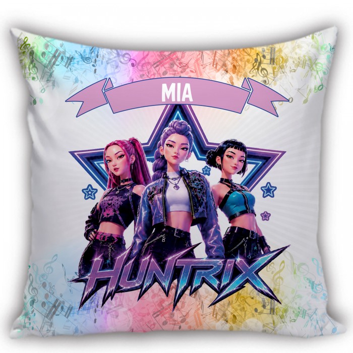 Cuscino Huntrix K-Pop Personalizzato con Nome - idea regalo