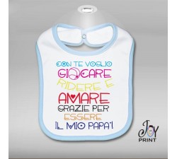 Bavaglino festa del papà insieme a te - idea regalo