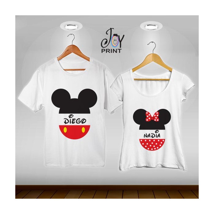 Coppia di t shirt Mr&Mrs Mouse Head