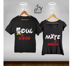 Coppia di t shirt Mr&Mrs Soul mate