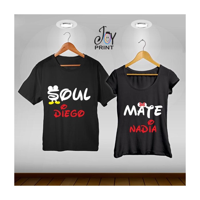 Coppia di t shirt Mr&Mrs Soul mate