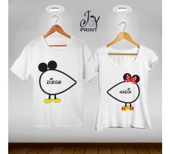 Coppia di t shirt Mr&Mrs Infinity Mouse