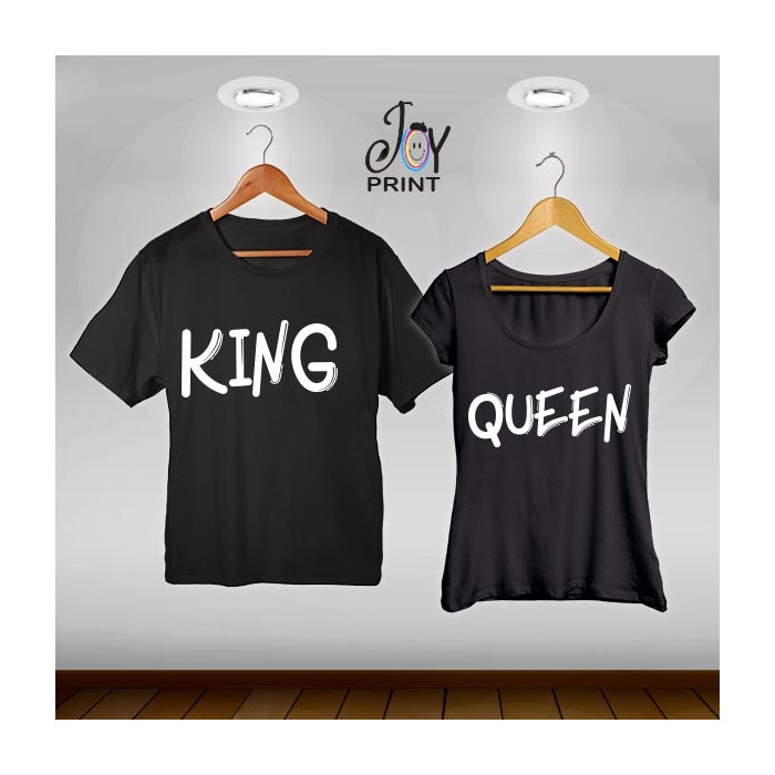 Coppia di t shirt King & queen