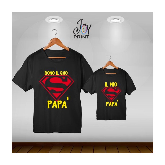 Coordinato festa del papà Siamo Super nero